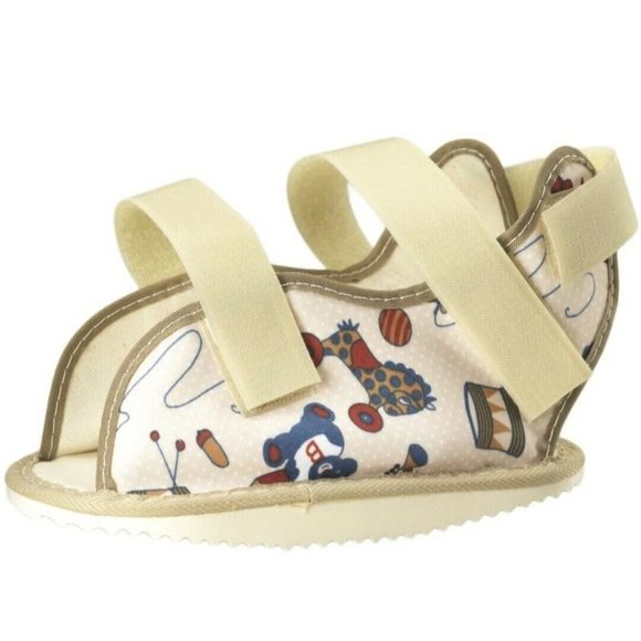 OTC Kidsline Cast Shoe Rocker Bottom, Fun Print, Pediatric - Picture 1 of 8